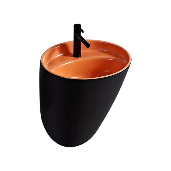 LT-588-M-BLO black wall-hung-basins