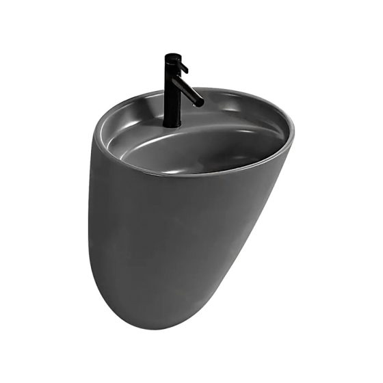 LT-588-M-DG black wall-hung-basins