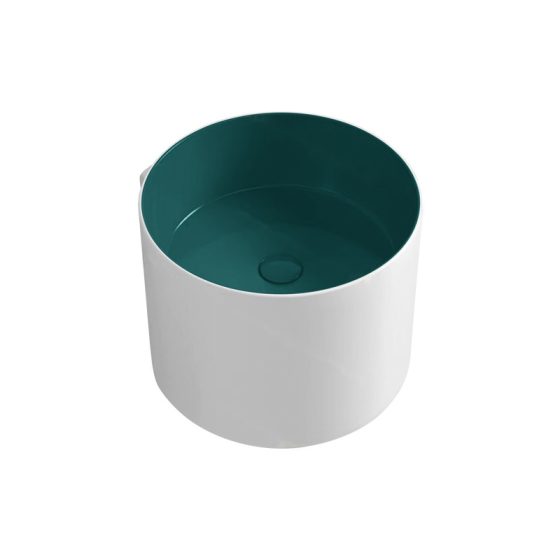 LT-599A-M-WBG colored wall-hung-basins