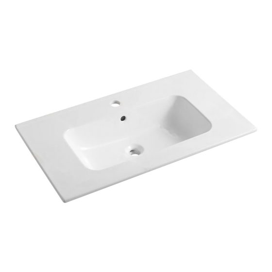 LT-702B-80 white countertop-basins