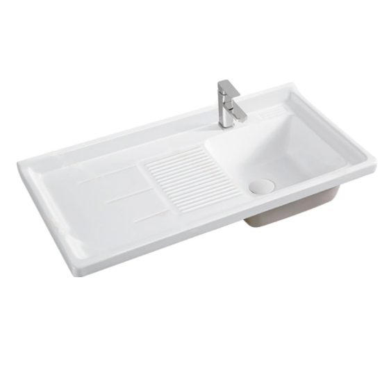 LT-708R white countertop-basins
