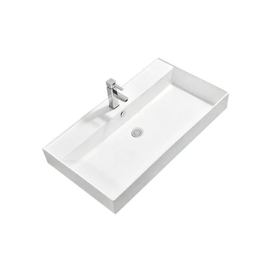 LT-7105 white countertop-basins