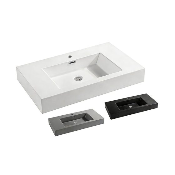 LT-7116 white countertop-basins