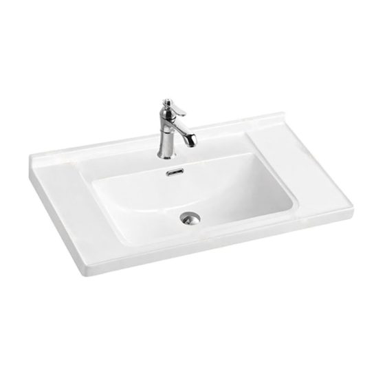 LT-718 white countertop-basins