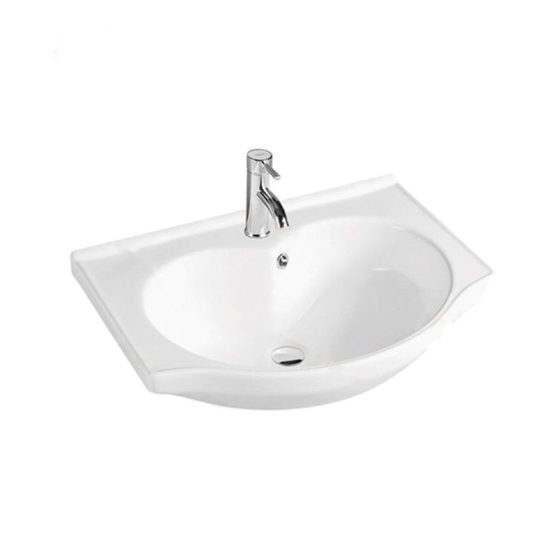 LT-721 white countertop-basins