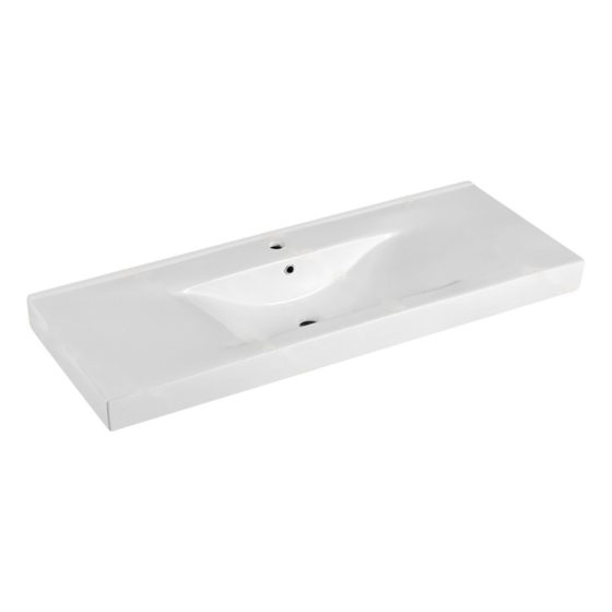 LT-731G white countertop-basins