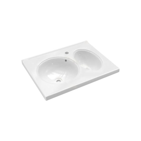 LT-734A white countertop-basins