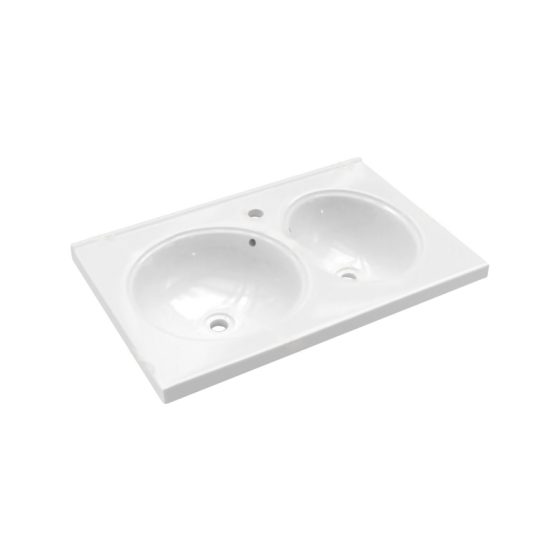 LT-734B white countertop-basins
