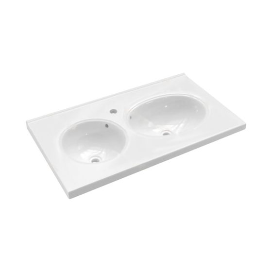 LT-734C white countertop-basins