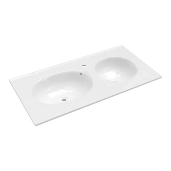 LT-737B white countertop-basins