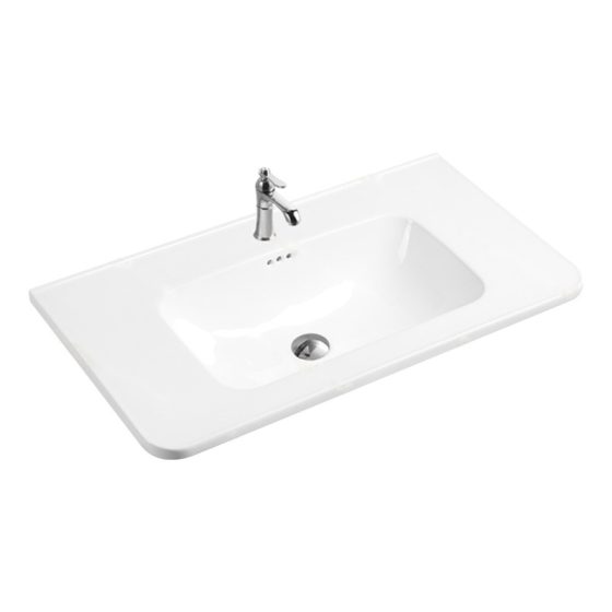 LT-738E white countertop-basins
