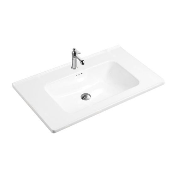 LT-739D white countertop-basins