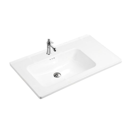 LT-739DL white countertop-basins