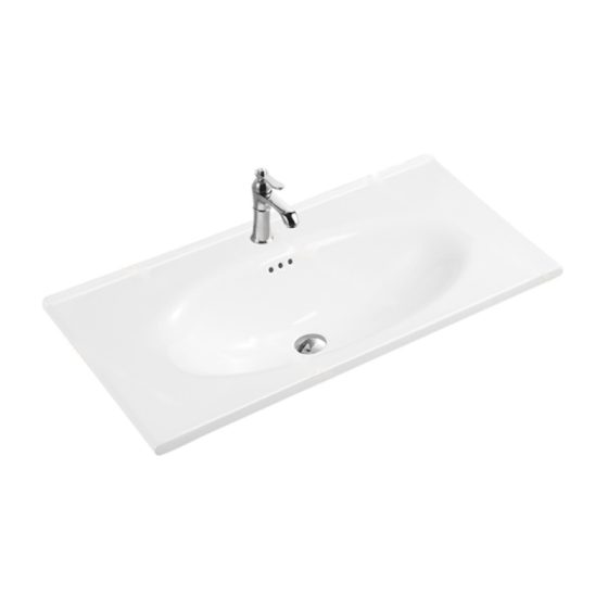 LT-740B white countertop-basins