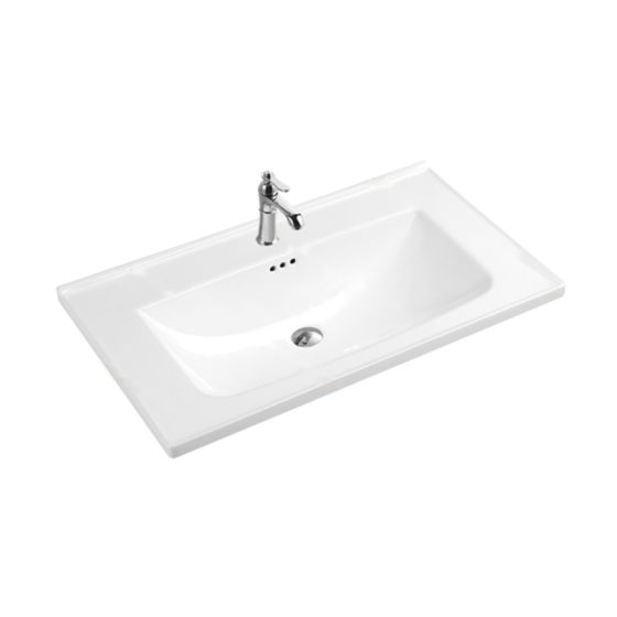 LT-742C white countertop-basins