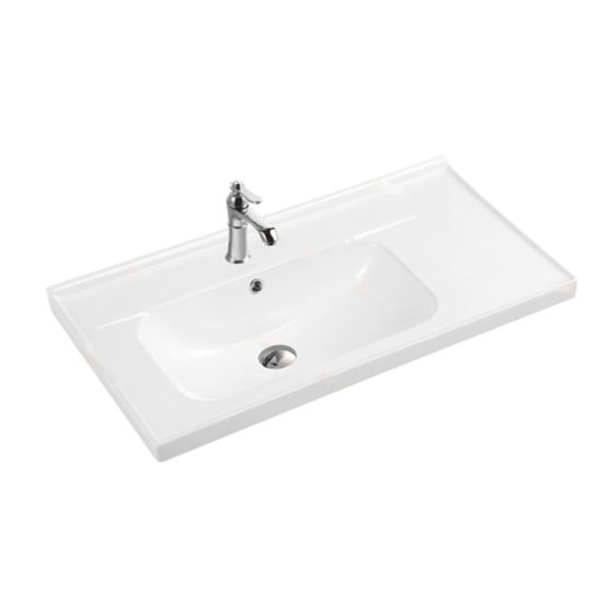 LT-743DL white countertop-basins