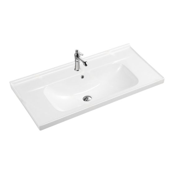 LT-743E white countertop-basins