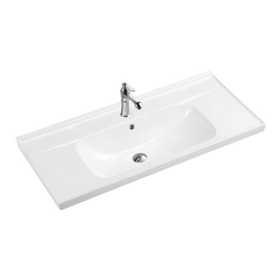 LT-743F white countertop-basins