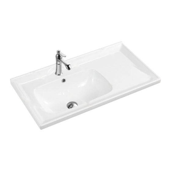 LT-744DL white countertop-basins