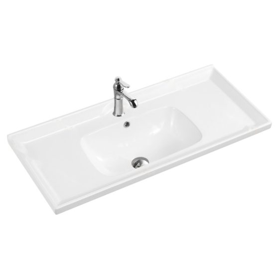 LT-744E white countertop-basins