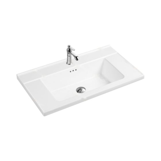 LT-745C white countertop-basins