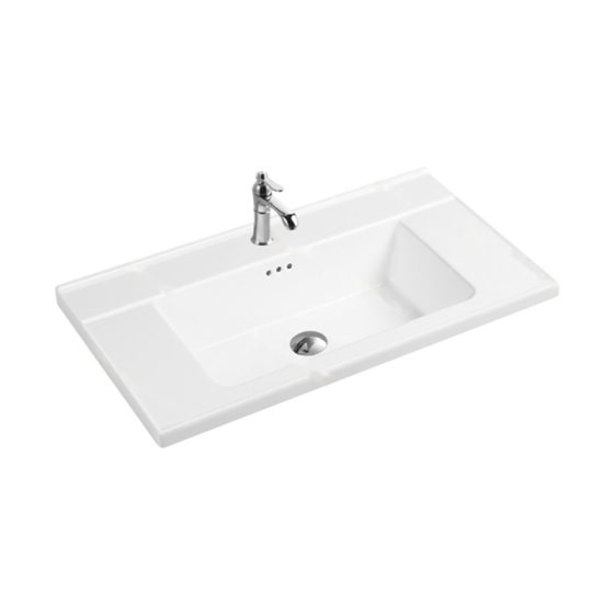 LT-745D white countertop-basins