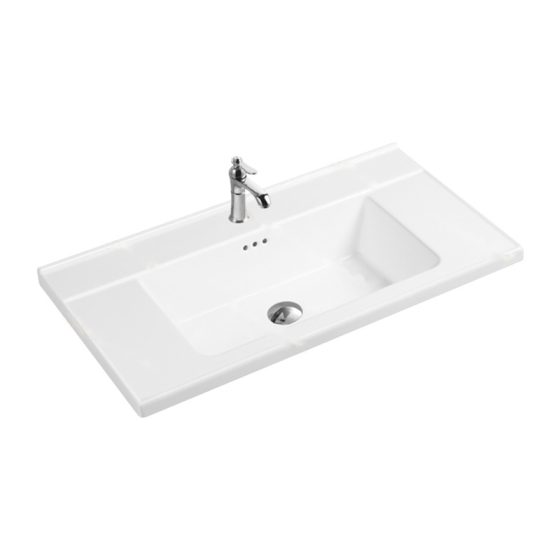 LT-745E white countertop-basins