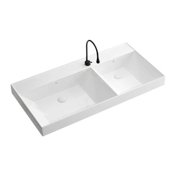 LT-761E white countertop-basins