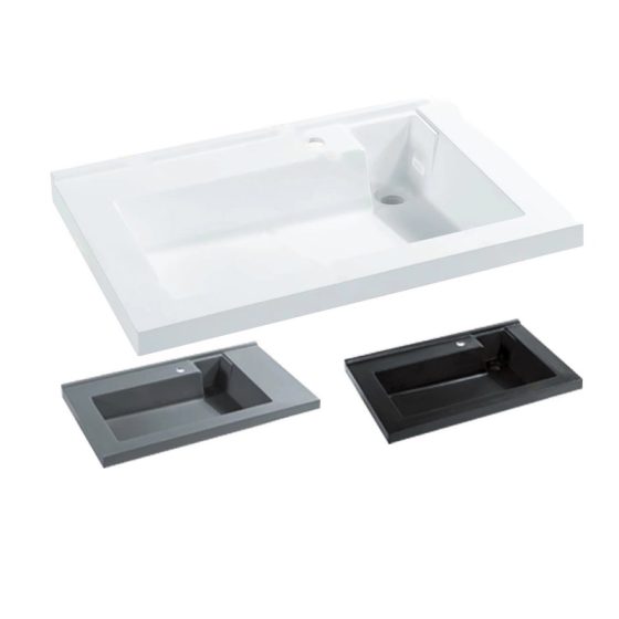 LT-771 white countertop-basins