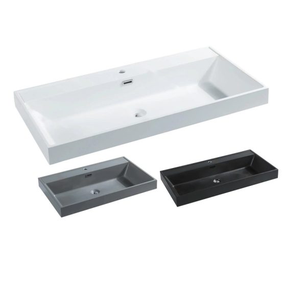 LT-776 white countertop-basins