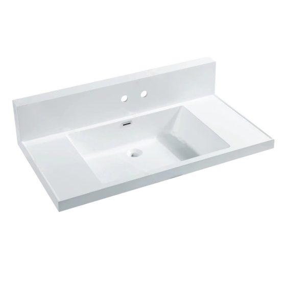 LT-777 white countertop-basins