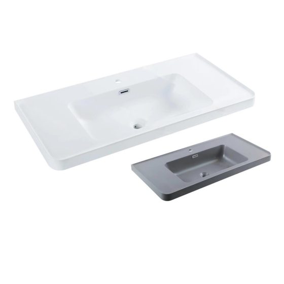 LT-786 white countertop-basins