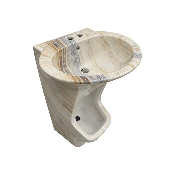 LT-884-DP-1 patterned wall-hung-basins