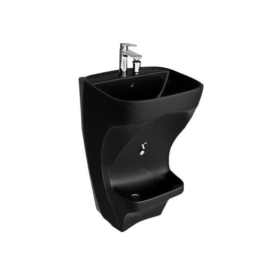LT-885-M-BL black wall-hung-basins