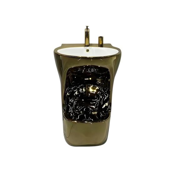 LT-886-GID-G colored wall-hung-basins