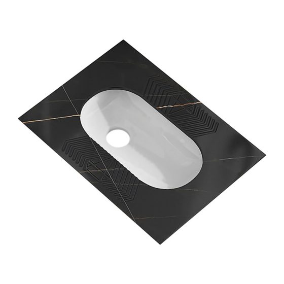 Black Urinal & Squat Pan - LEADTO LT-991RS-BLS1