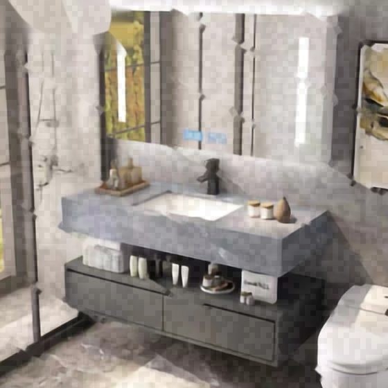 LT-BC2033深灰+岩板台下盆 bathroom cabinets