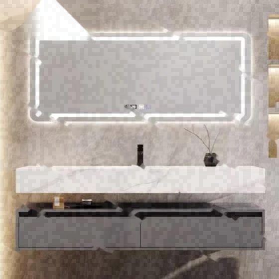 LT-BC2033深灰+白岩板台下盆 bathroom cabinets