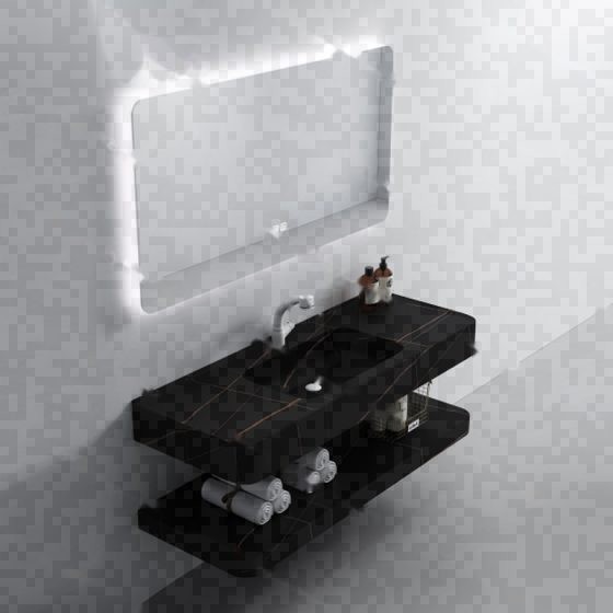 LT-BC2741 黑金 bathroom cabinets