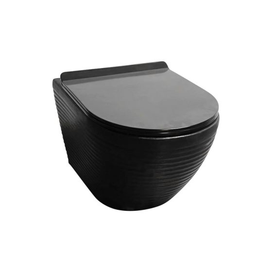 LT-WHT4002-FG-M-BL black wall-hung-toilets
