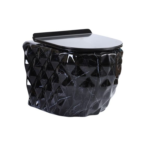 LT-WHT4020-DP-CT1 black wall-hung-toilets