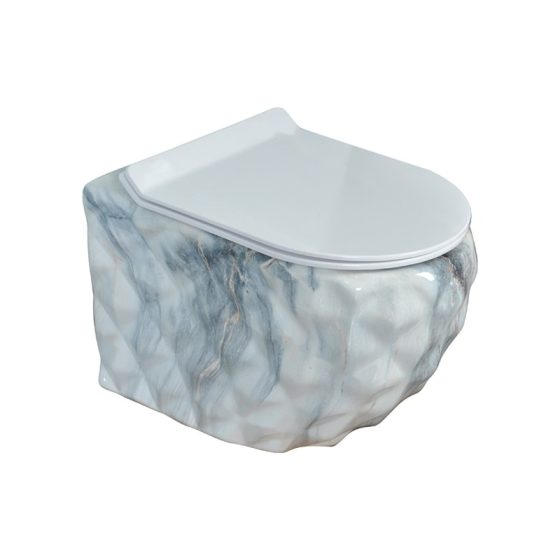 LT-WHT4020-DP-CT18 patterned wall-hung-toilets