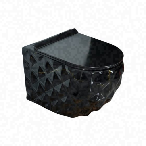 LT-WHT4020-DP-CT3 black wall-hung-toilets