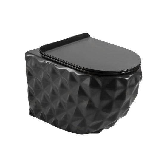 LT-WHT4020-M-BL black wall-hung-toilets