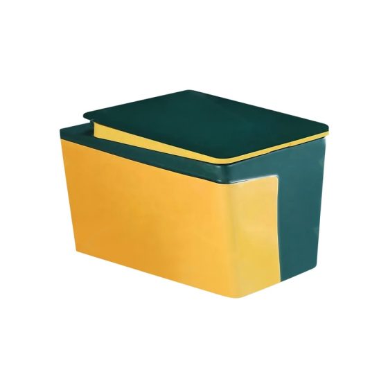 LT-WHT4028-CG-BGY patterned wall-hung-toilets