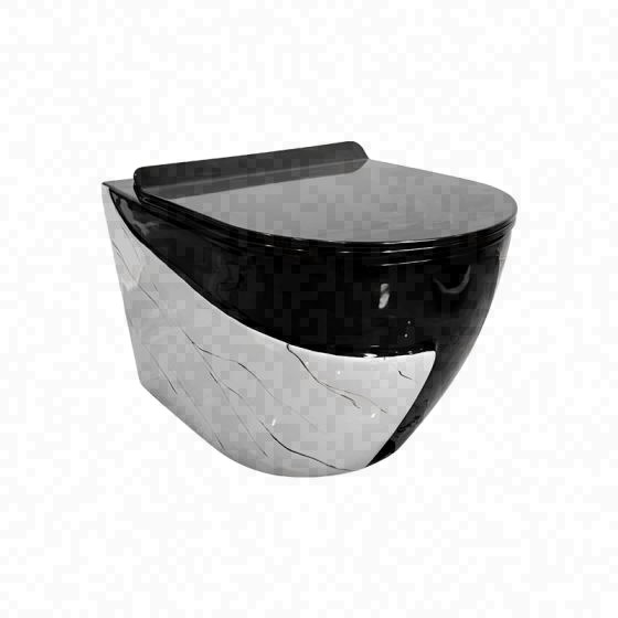 LT-WHT4029-DP-WBL black wall-hung-toilets