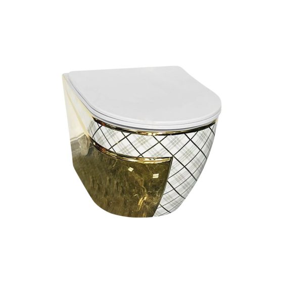 LT-WHT4029-GID-GDW5 colored wall-hung-toilets