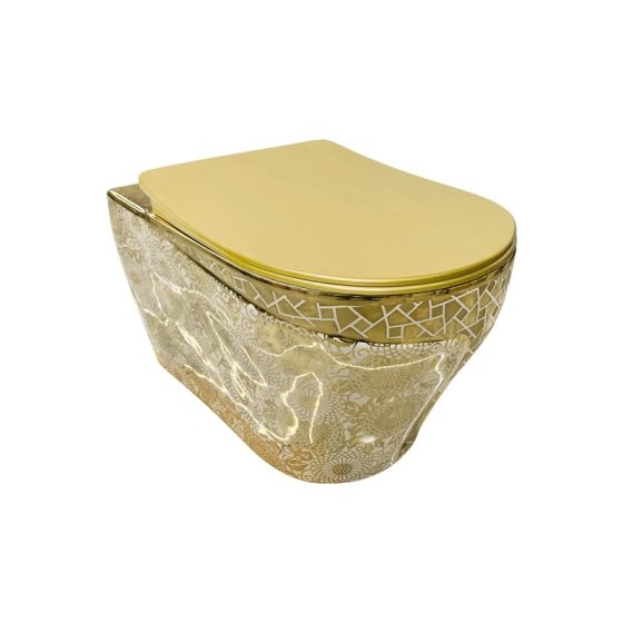 LT-WHT4029-GID-PG3 gold wall-hung-toilets