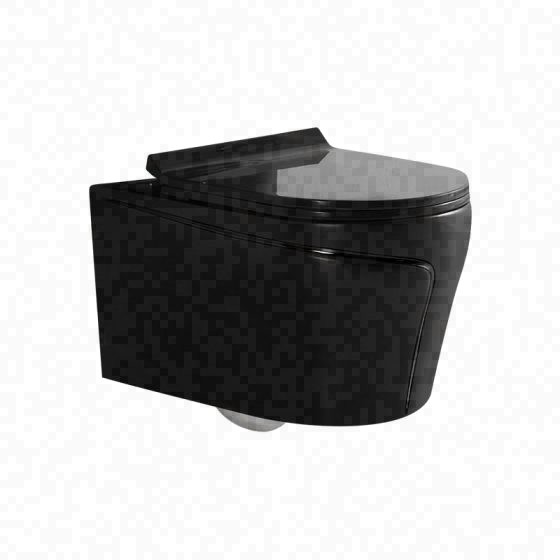 LT-WHT4029-M-BL black wall-hung-toilets