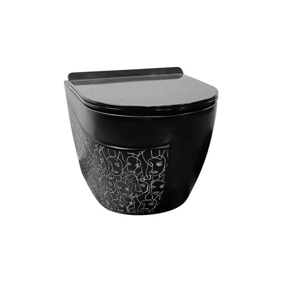 LT-WHT4029-SE-M-BL8 black wall-hung-toilets